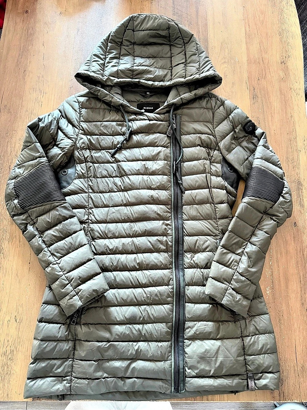 Rudsak Puffer Coat in Green Size Medium Like New